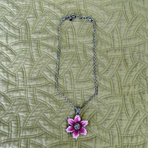 Brighton flower pendant necklace